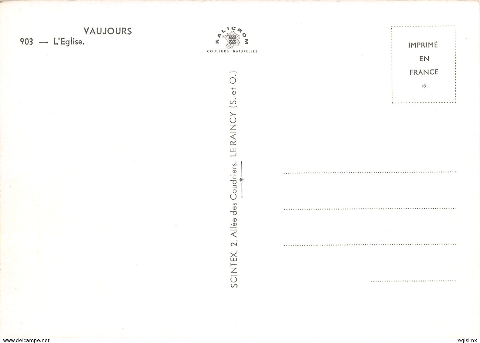 93-VAUJOURS-N°1033-E/0169 - Other & Unclassified