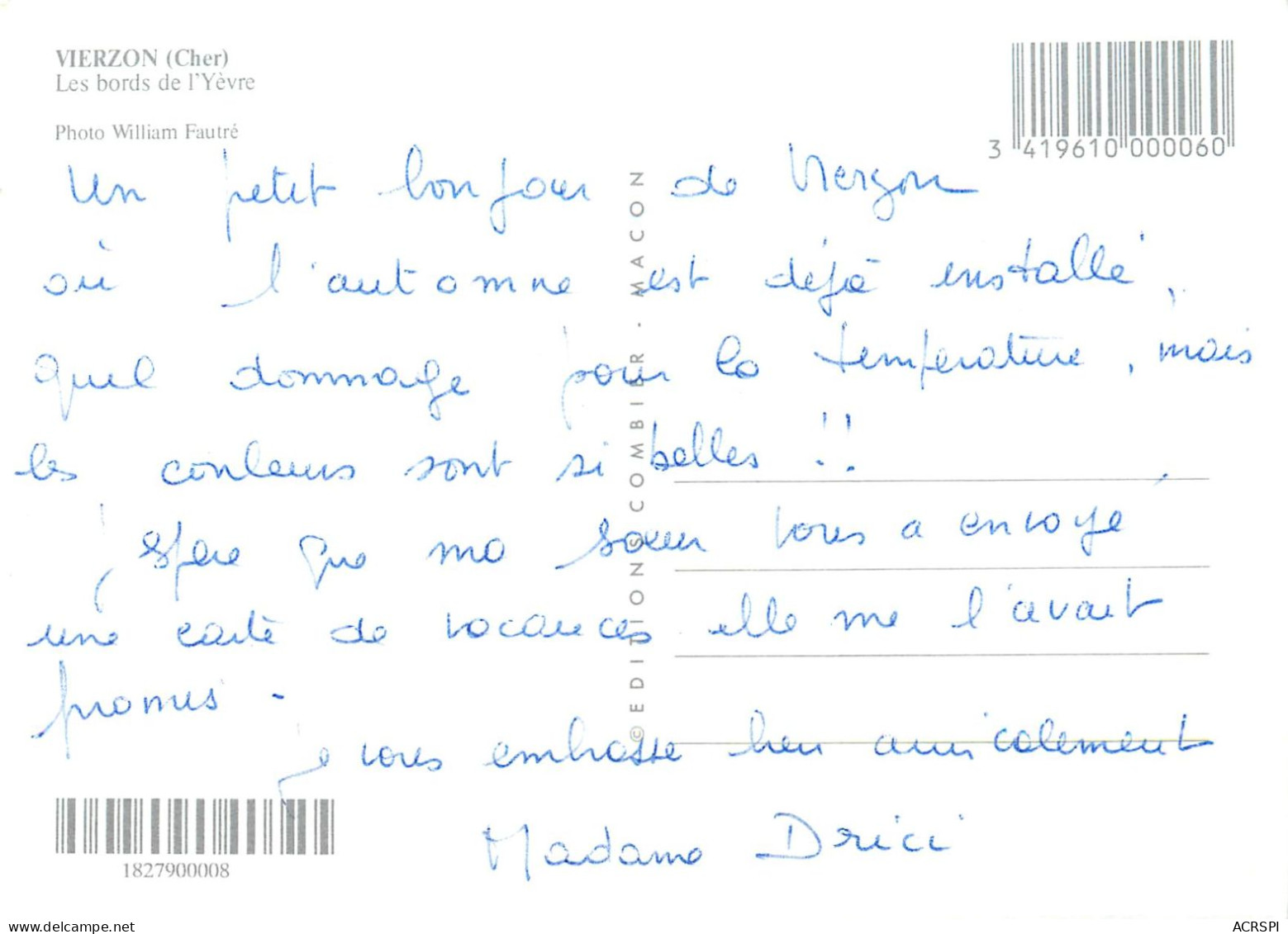 VIERSON  Les Bords De L'YEVRE  34  (scan Recto-verso)MA2284Ter - Vierzon