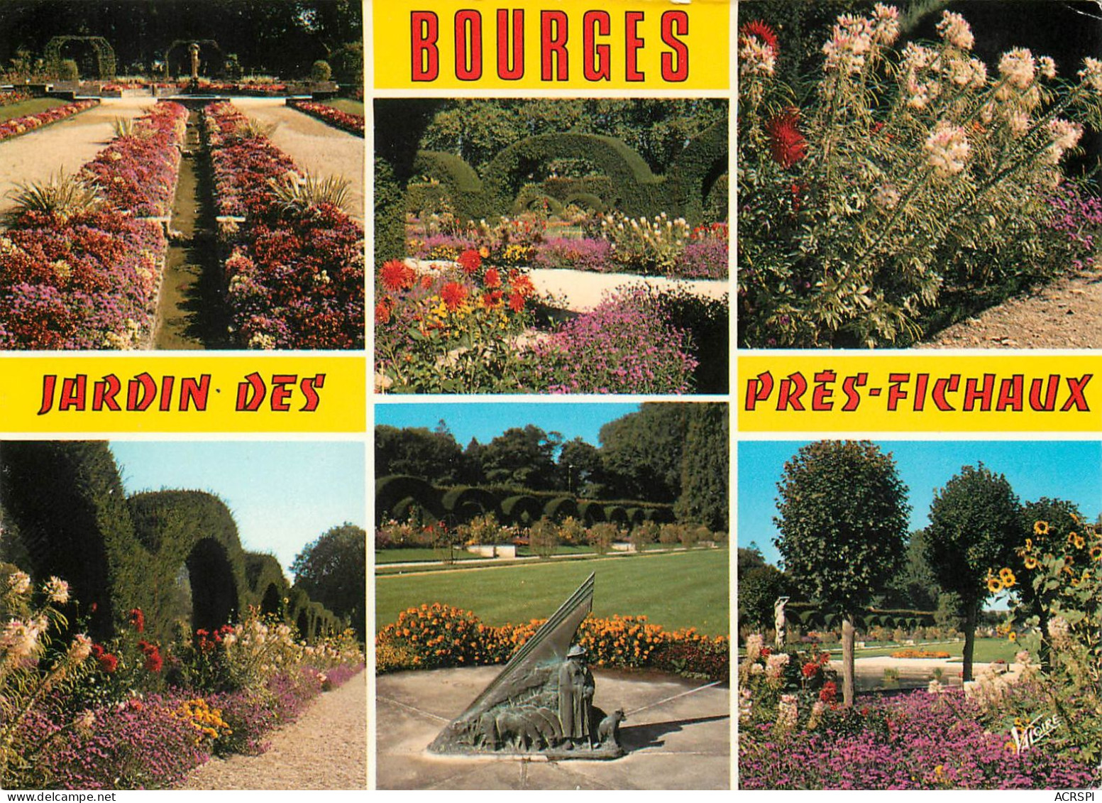  BOURGES  Fleurs Aux Prés FICHAUX  Multivue  28 (scan Recto-verso)MA2284Bis - Bourges