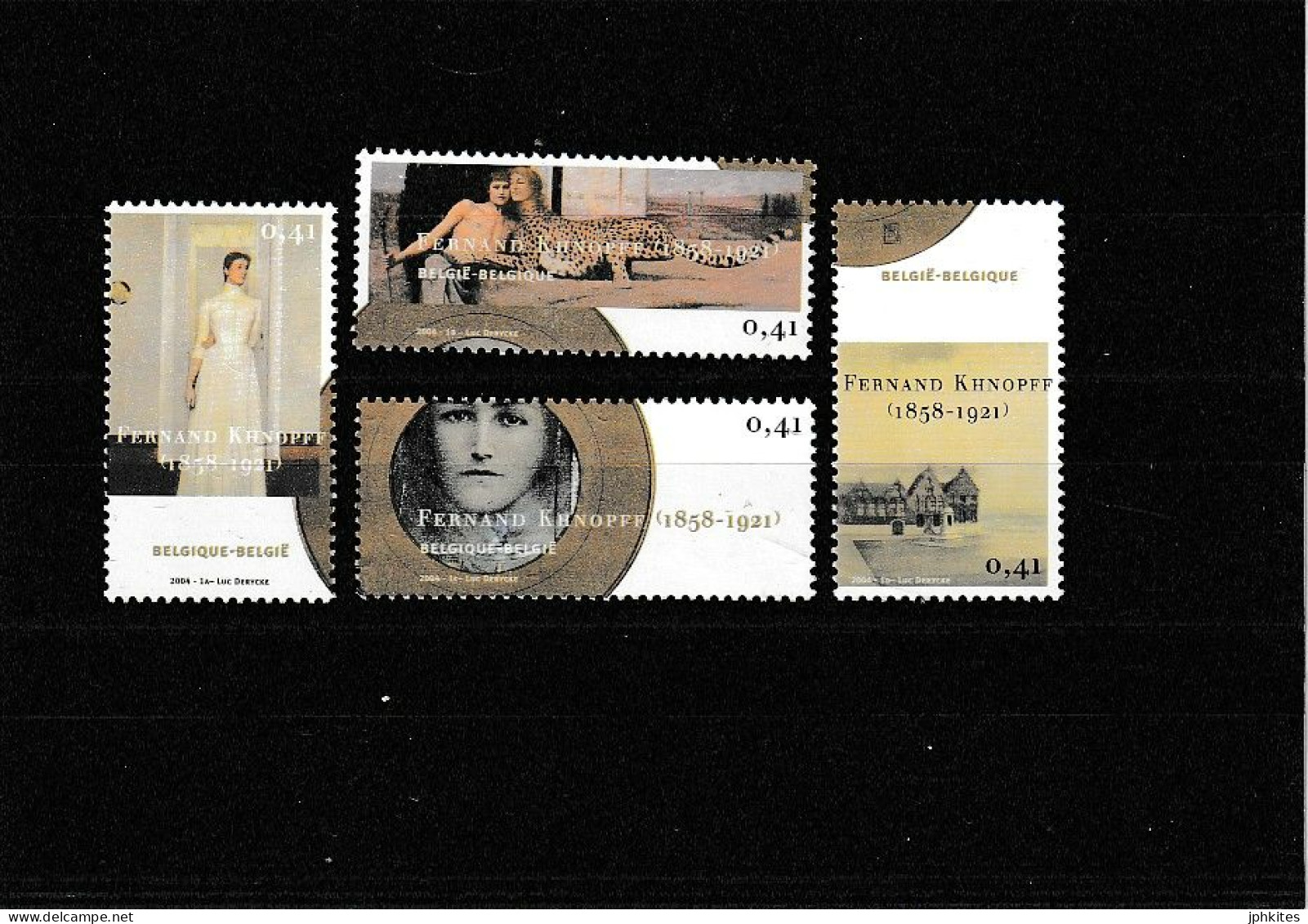 België 2004 Fernand Khnopff BL107 + 3229/32 Extra - Other & Unclassified