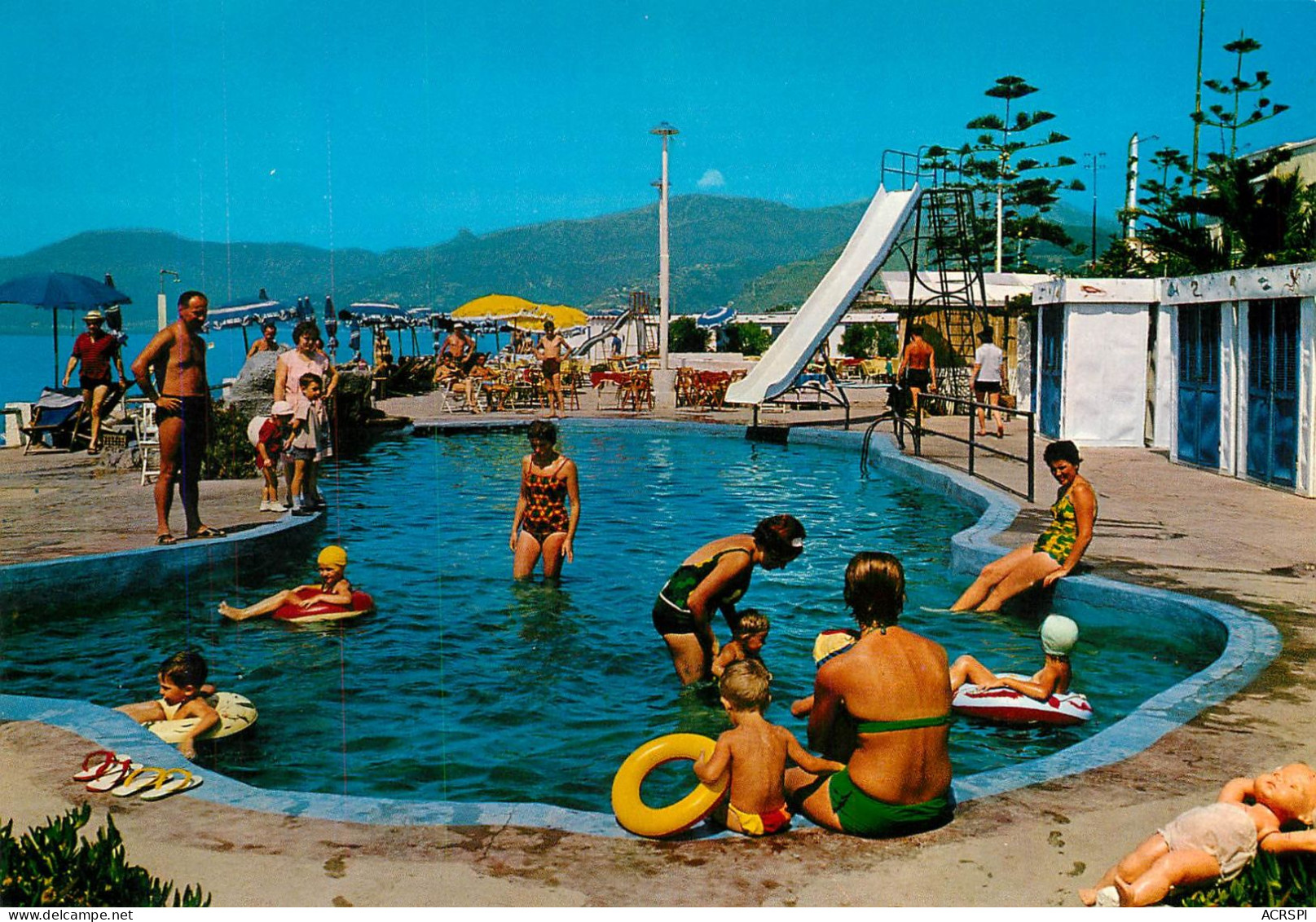 Bordighera Riviera Del Fiori ARCOBALENO  Piscina Swimming Pool  La Piscine  46 (scan Recto-verso)MA2284 - Genova (Genoa)