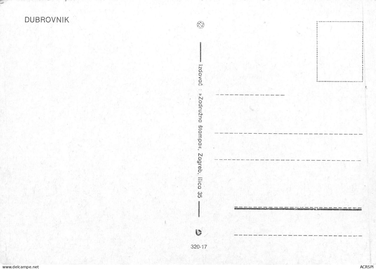 CROATIE  DUBROVNIK   49 (scan Recto-verso)MA2283Ter - Croatie