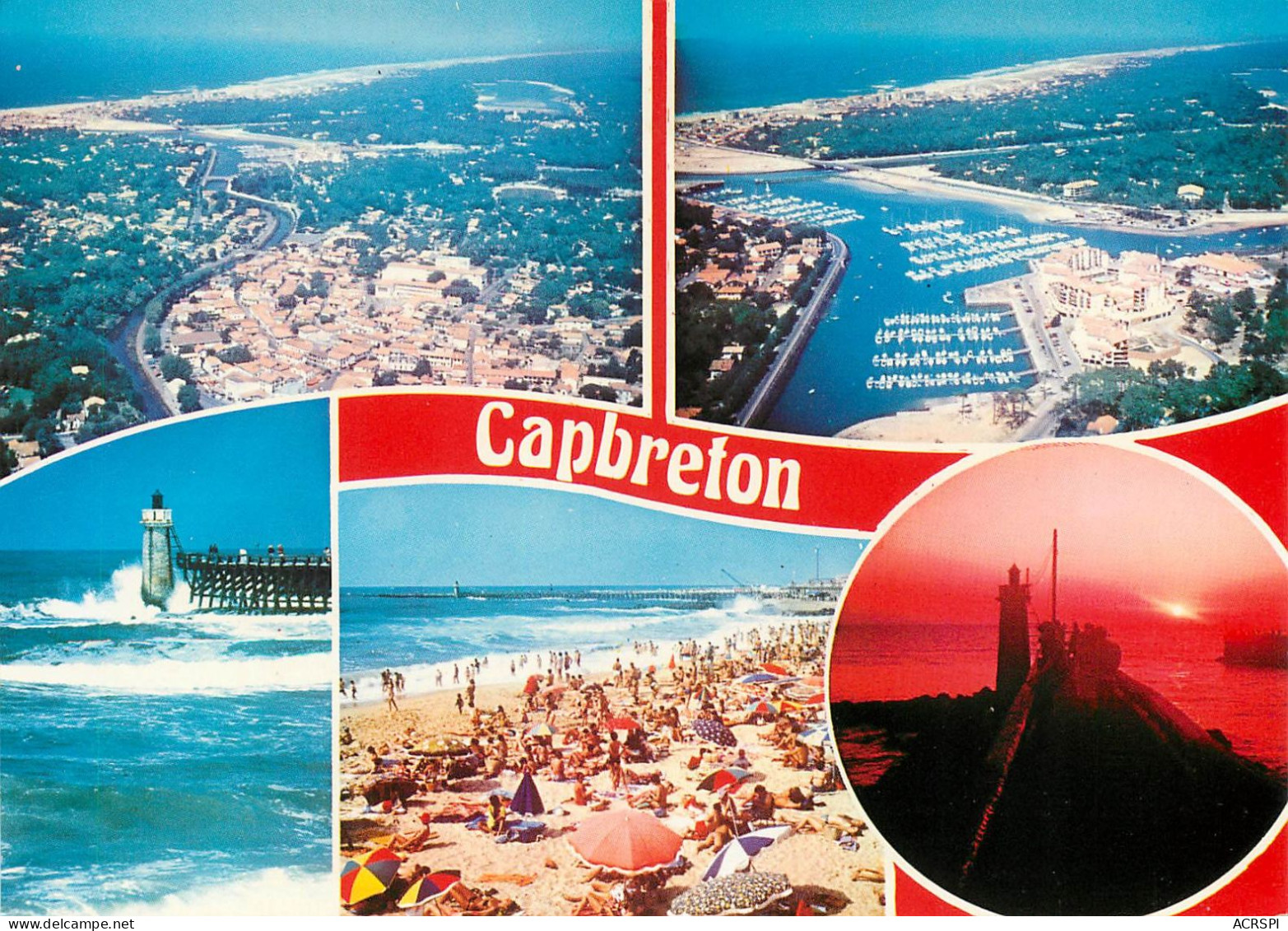 CAPBRETON  Le Port De Plaisance Coucher De Soleil   23 (scan Recto-verso)MA2283Ter - Capbreton