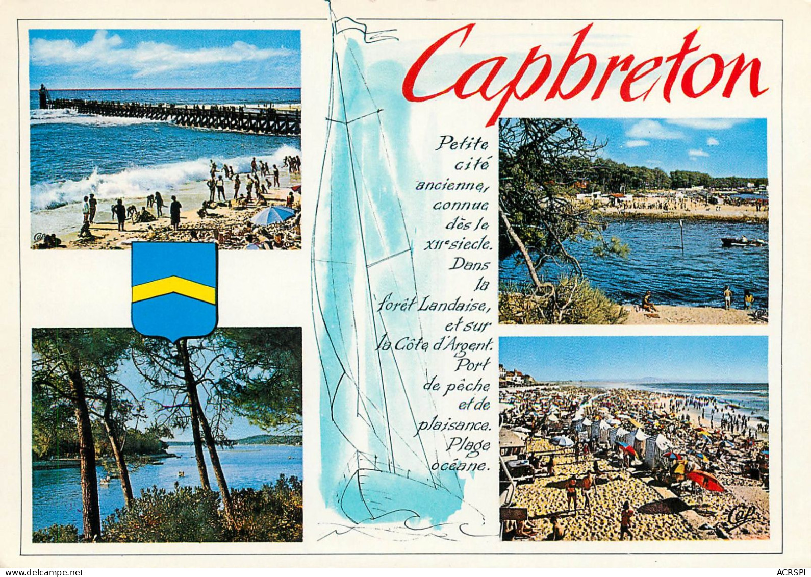 CAPBRETON  Souvenir  Multivue Port De Plaisance Estacade   27 (scan Recto-verso)MA2283Ter - Capbreton