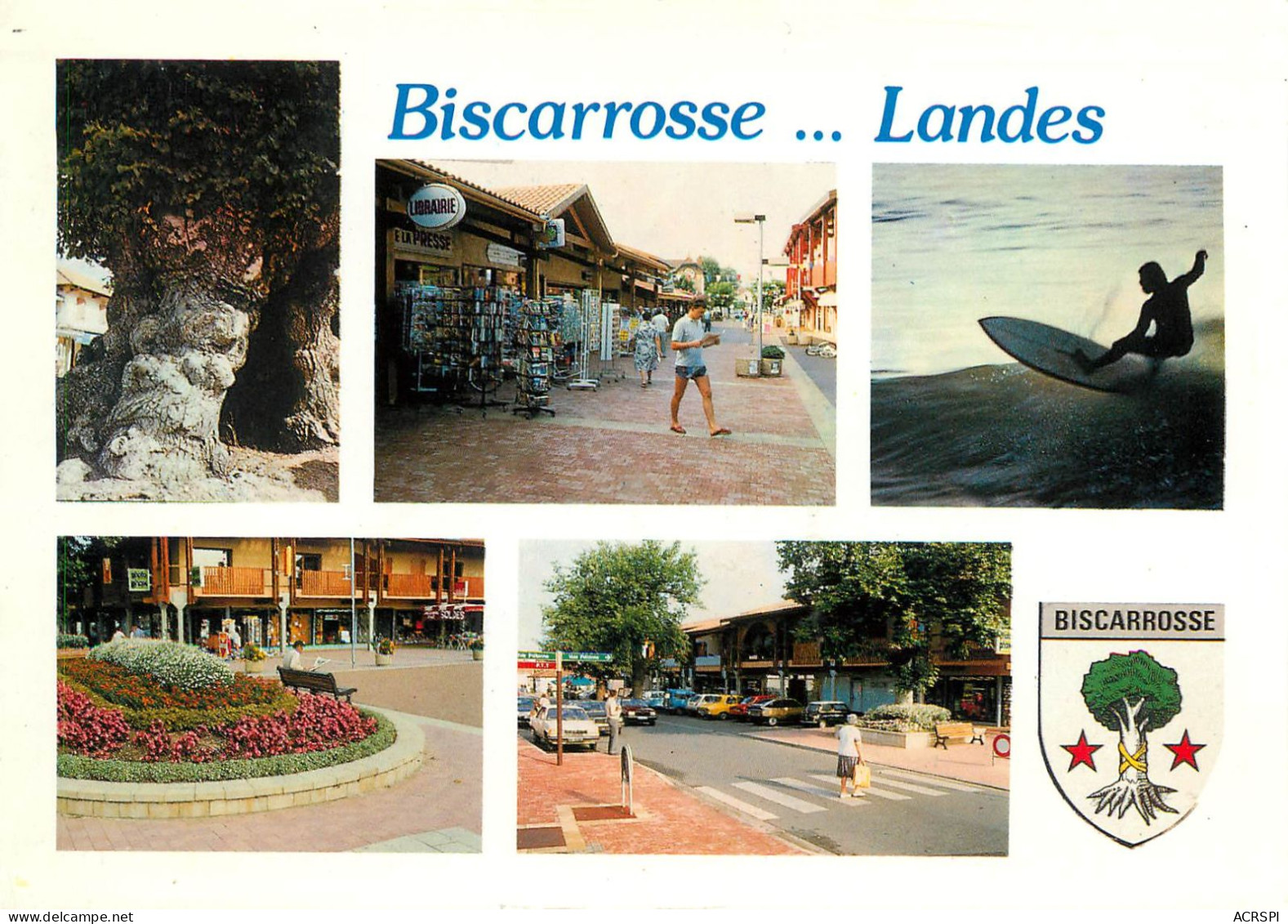 BISCARROSSE  Multivue Blason  8 (scan Recto-verso)MA2283Ter - Biscarrosse