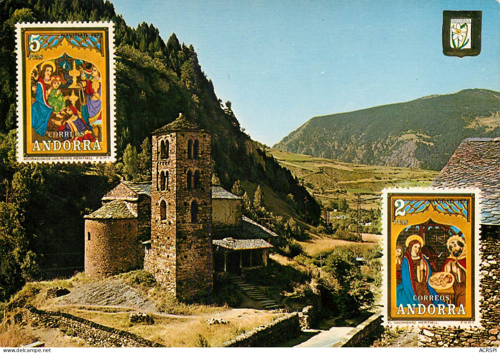 Valls D' ANDORRA  Església Romanica De St Joan De Casellas Casselles 39 (scan Recto-verso)MA2283Bis - Andorra