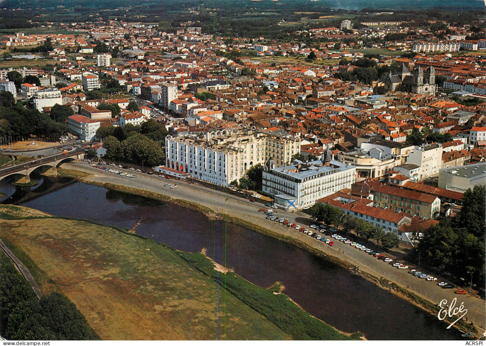 DAX 40 Landes  Vue Générale Sur L'adour Hotel Splendide  8 (scan Recto-verso)MA2283 - Dax