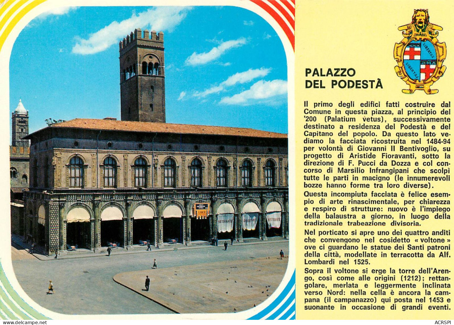 BOLOGNA Bologne Italia  Palazzo Del Podesta  36 (scan Recto-verso)MA2282Ter - Bologna