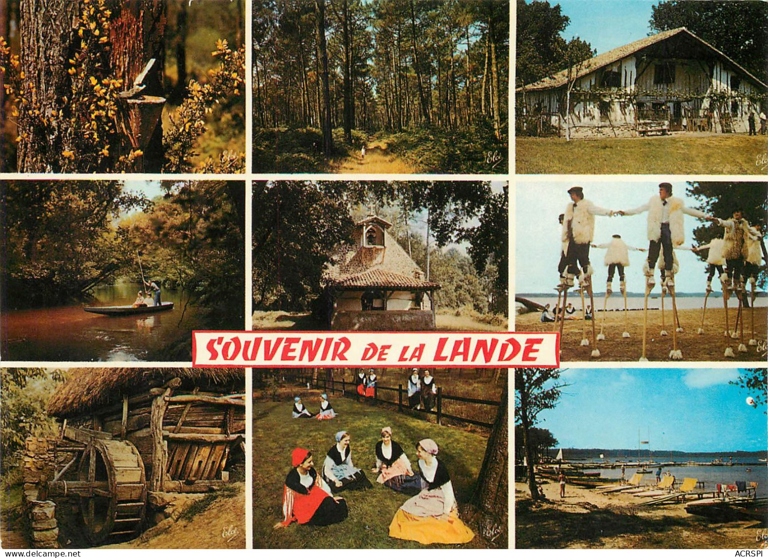 40 LANDES  Maison Landaise Pote à Résine Courant D'huchet   32 (scan Recto-verso)MA2282Ter - Capbreton