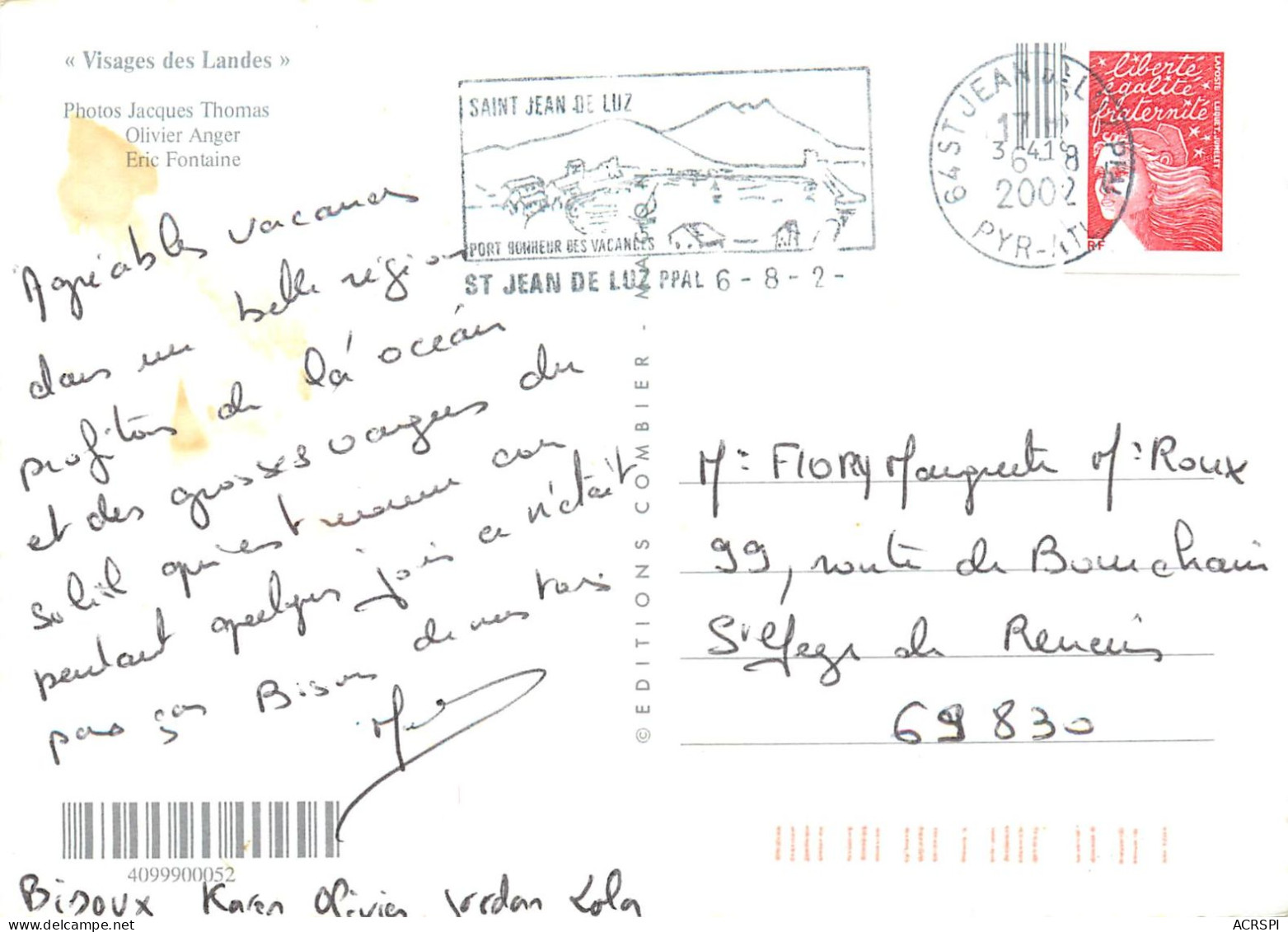 40 LANDES  De Contis à Labenne En Passant Par Moliets   29 (scan Recto-verso)MA2282Ter - Vieux Boucau