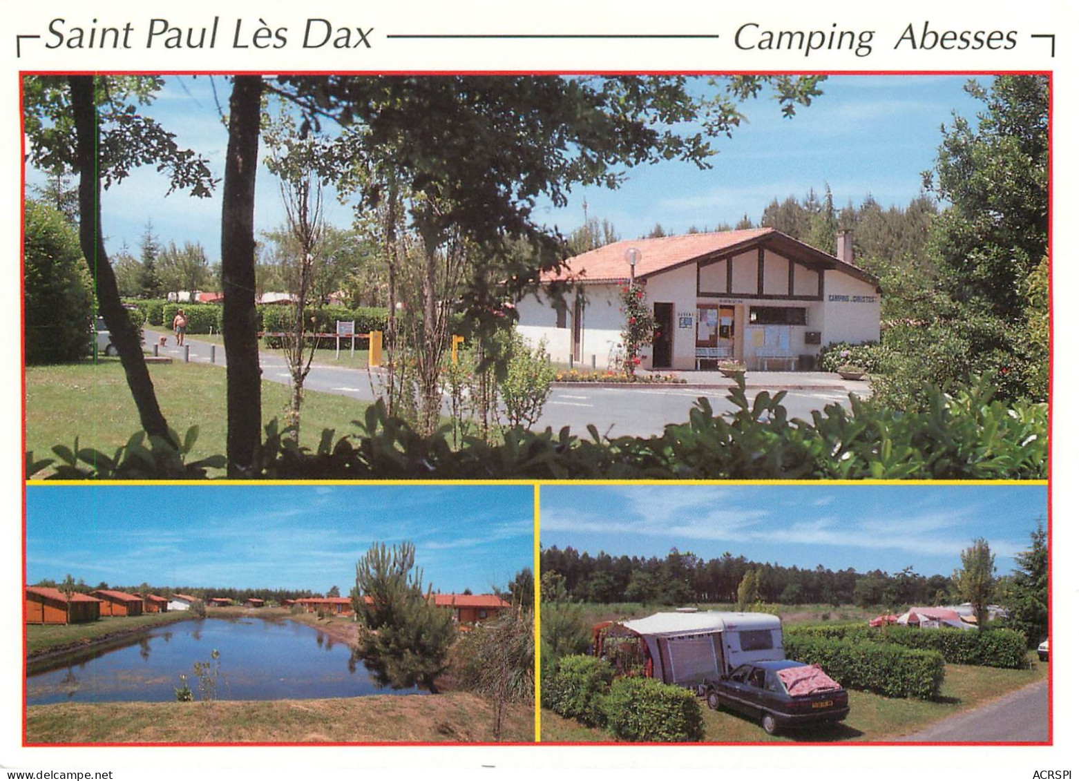 Saint Paul Les DAX  Camping ABESSES Groupe Thermes ADOUR  46   (scan Recto-verso)MA2282 - Dax