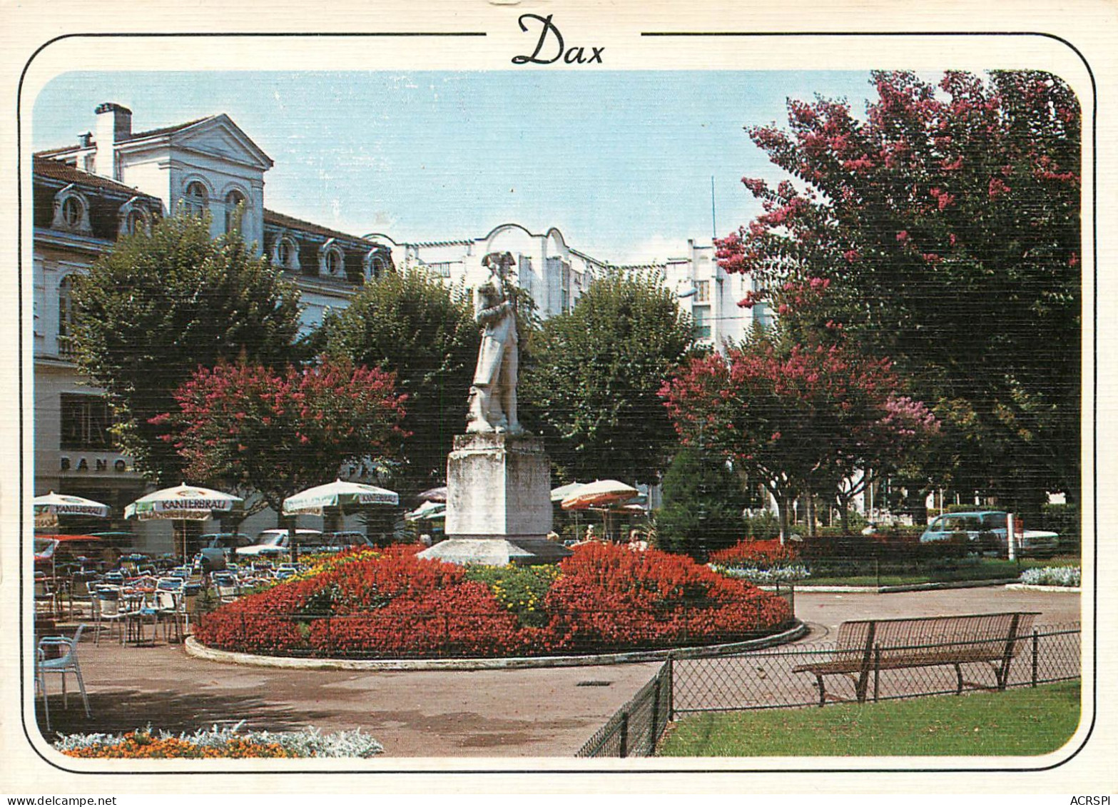 DAX  Statue De BORDA Et Hotel Splendid  23   (scan Recto-verso)MA2282 - Dax
