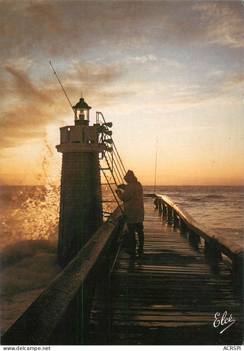 Pecheur Et Coucher De Soleil Sur Le Phare De CAPBRETON   58 (scan Recto-verso)MA2281Bis - Capbreton