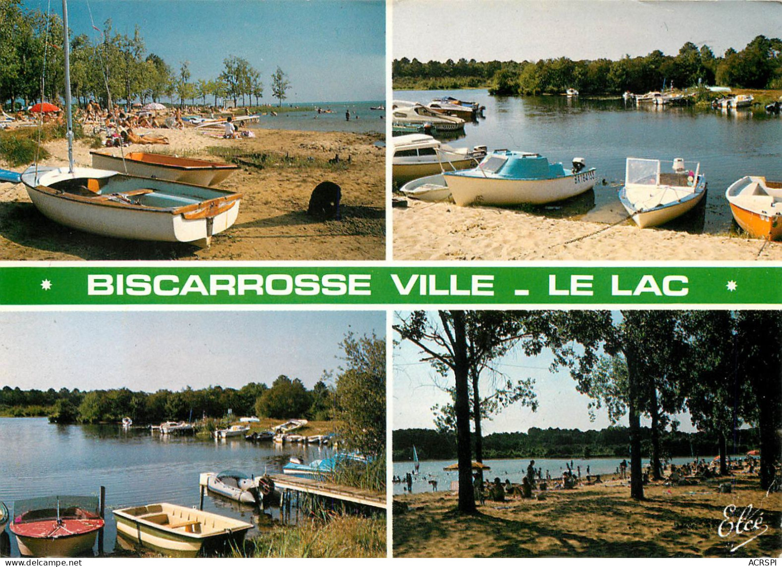BISCARROSSE Ville  Le Lac  Multivue 23 (scan Recto-verso)MA2281Bis - Biscarrosse