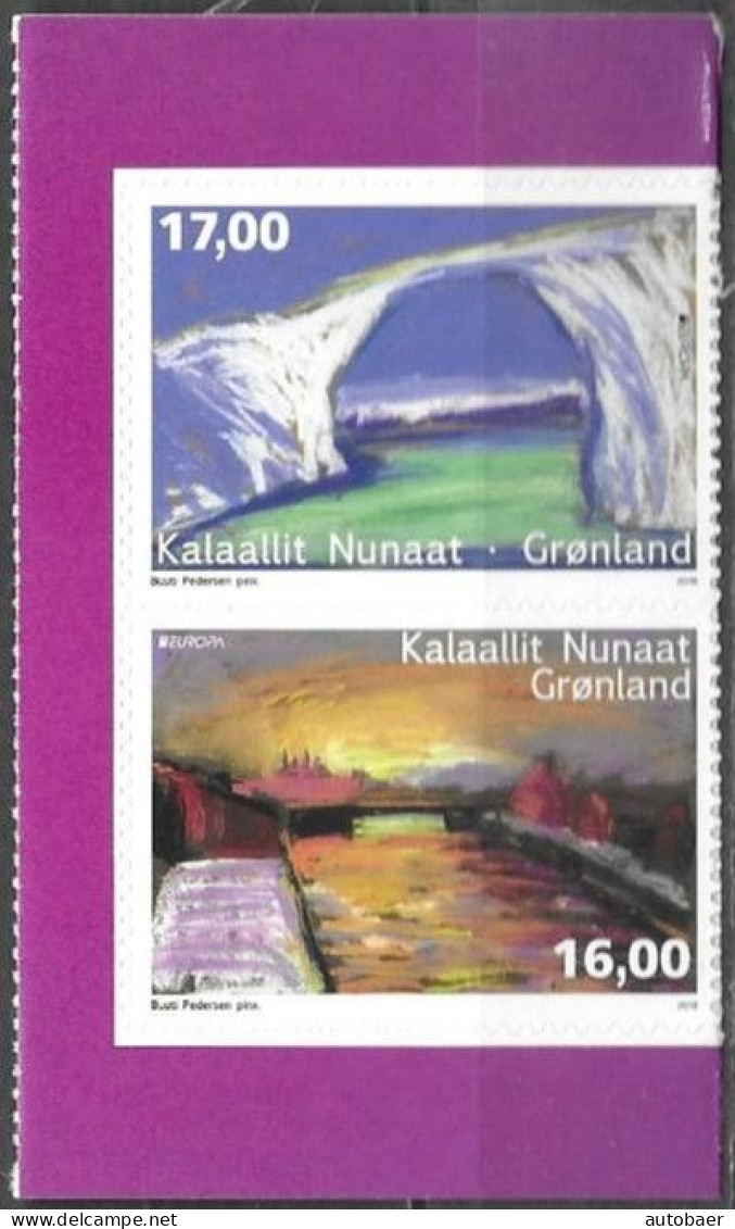 Denmark Greenland 2018 Europa Cept Bridges Michel 780-81 ** MNH Neuf Postfrisch Self-adhesive - 2018
