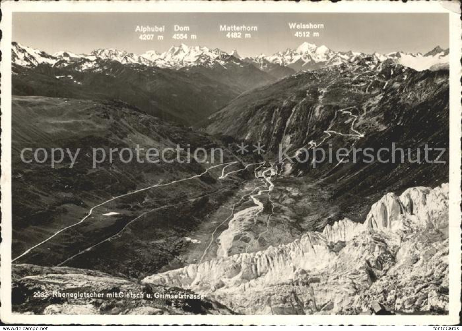 12250213 Gletsch Rhonegletscher Grimselstrasse Alpenpanorama Rhone - Other & Unclassified