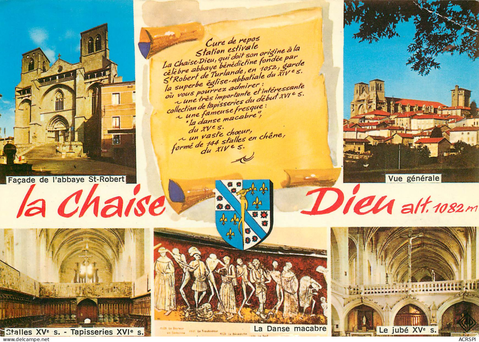 LA CHAISE DIEU Multivue   5 (scan Recto-verso)MA2285 - La Chaise Dieu