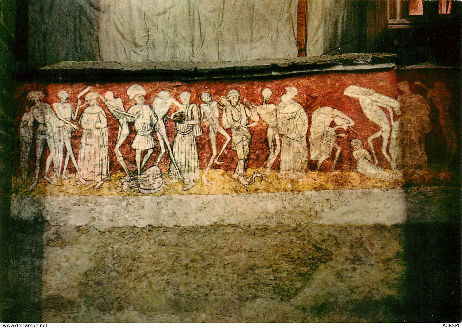 LA CHAISE DIEU  Peinture Murale  7 (scan Recto-verso)MA2285 - La Chaise Dieu