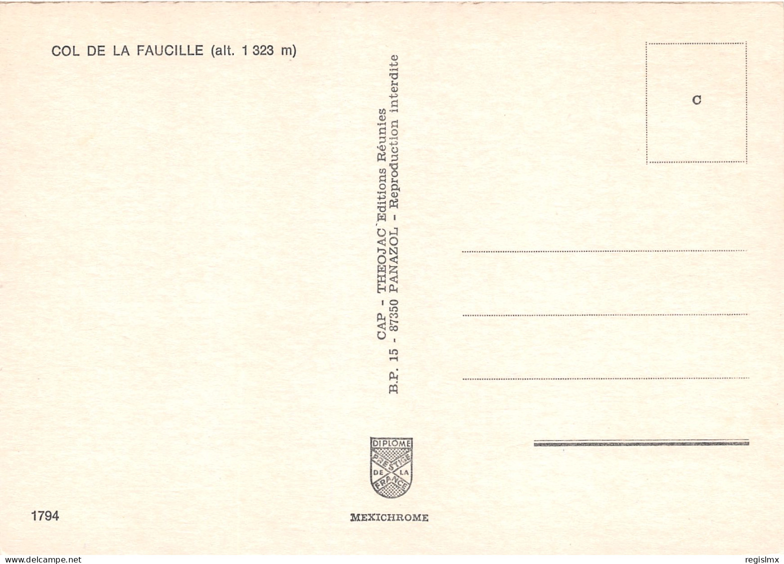 01-COL DE LA FAUCILLE-N°1034-A/0435 - Non Classés