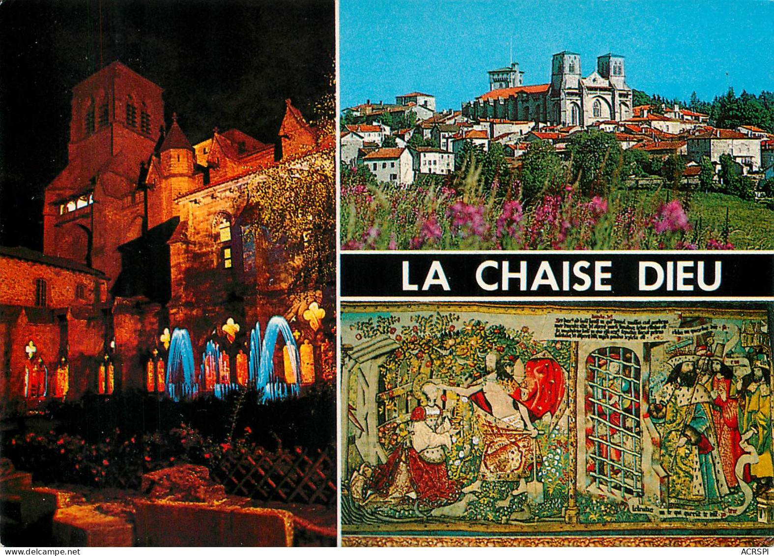 LA CHAISE DIEU  Trois Vues   8 (scan Recto-verso)MA2285 - La Chaise Dieu