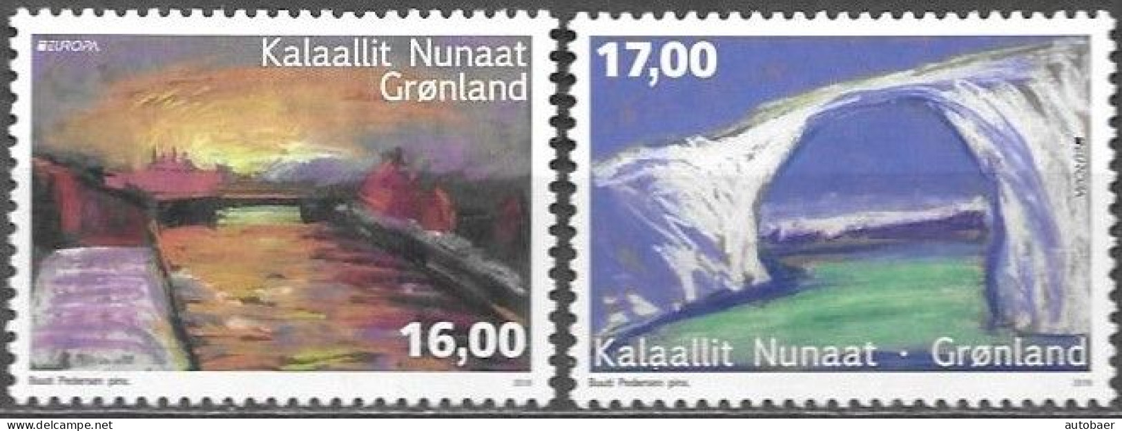 Denmark Greenland 2018 Europa Cept Bridges Michel 778-79 ** MNH Neuf Postfrisch - 2018