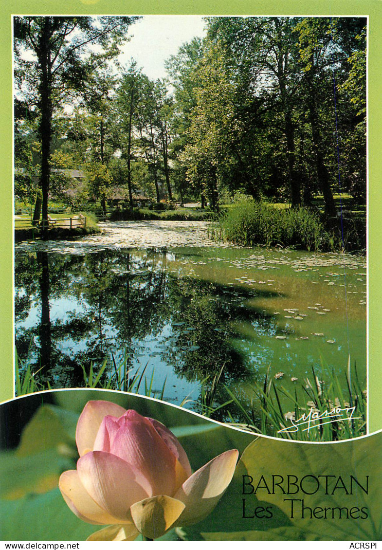 BARBOTAN Les THERMES  Le Jardin Des Lotus   2   (scan Recto-verso)MA2285Ter - Barbotan