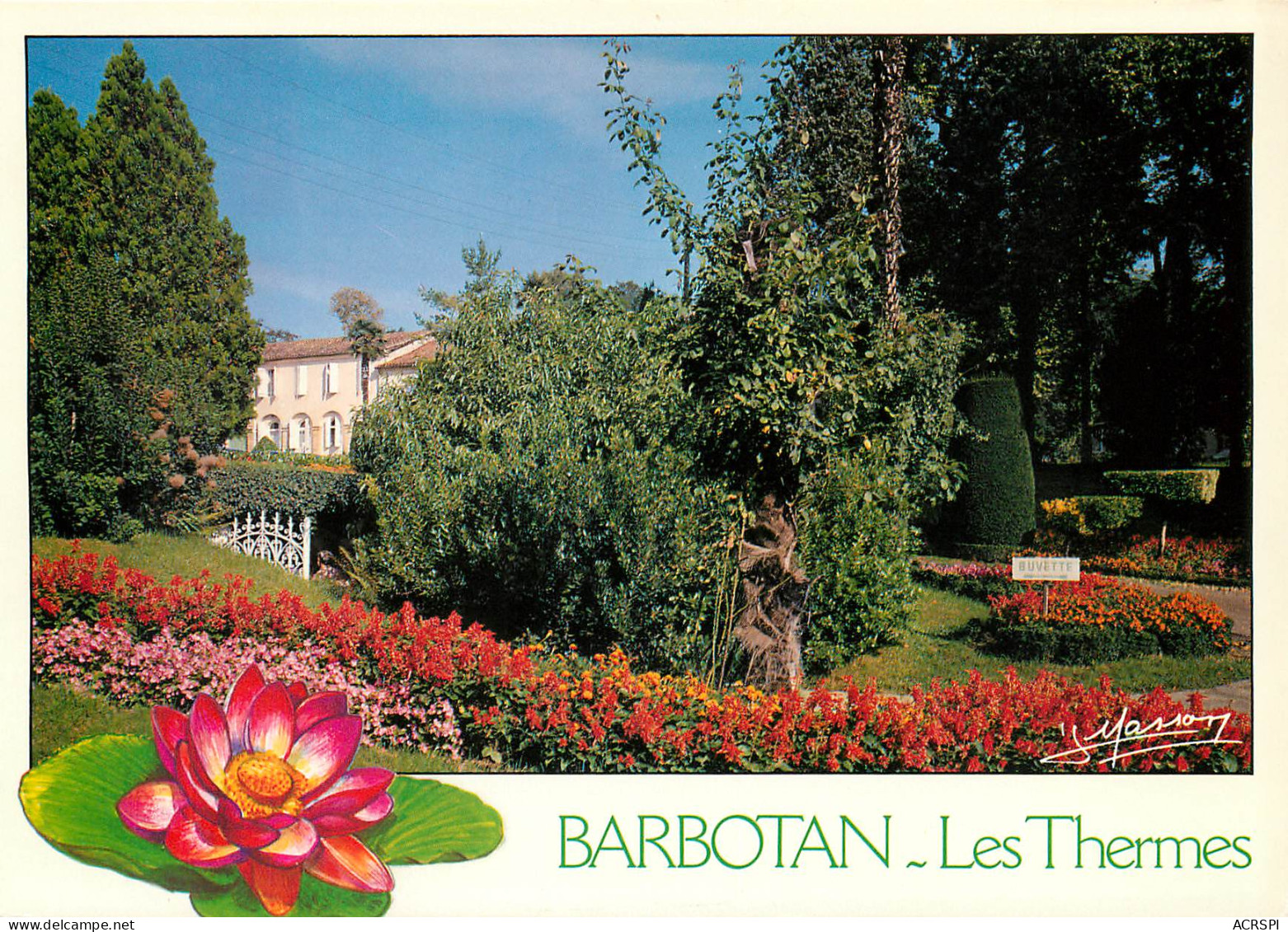 BARBOTAN Les THERMES  Les Jardins   7 (scan Recto-verso)MA2285Ter - Barbotan