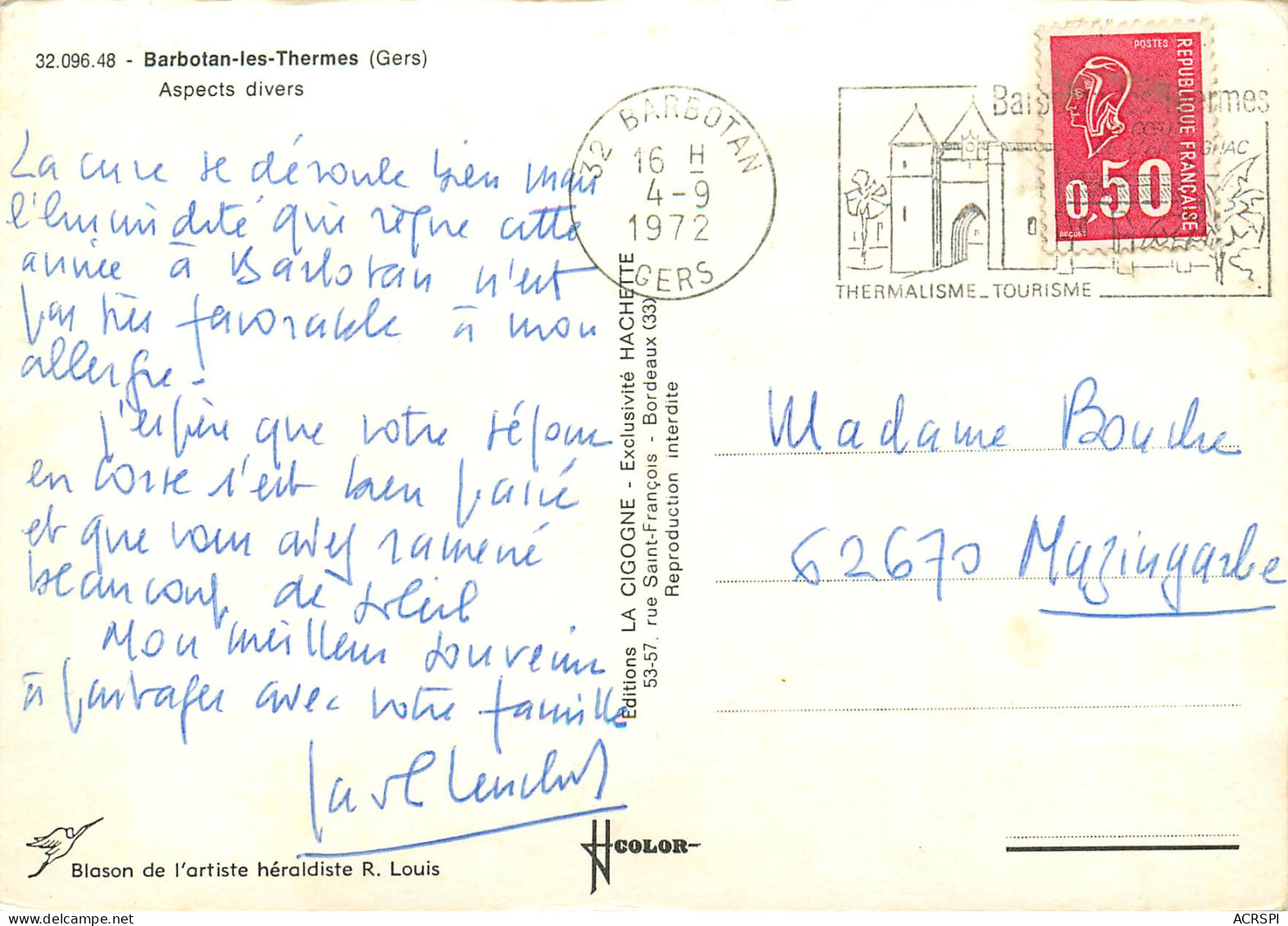 BARBOTAN Les THERMES  Divers Aspects   17 (scan Recto-verso)MA2285Ter - Barbotan