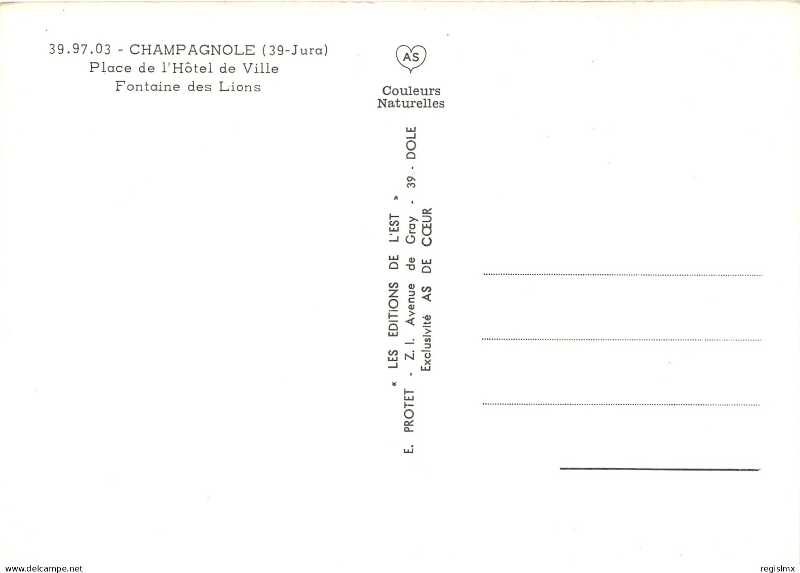 39-CHAMPAGNOLE-N°1034-E/0283 - Champagnole