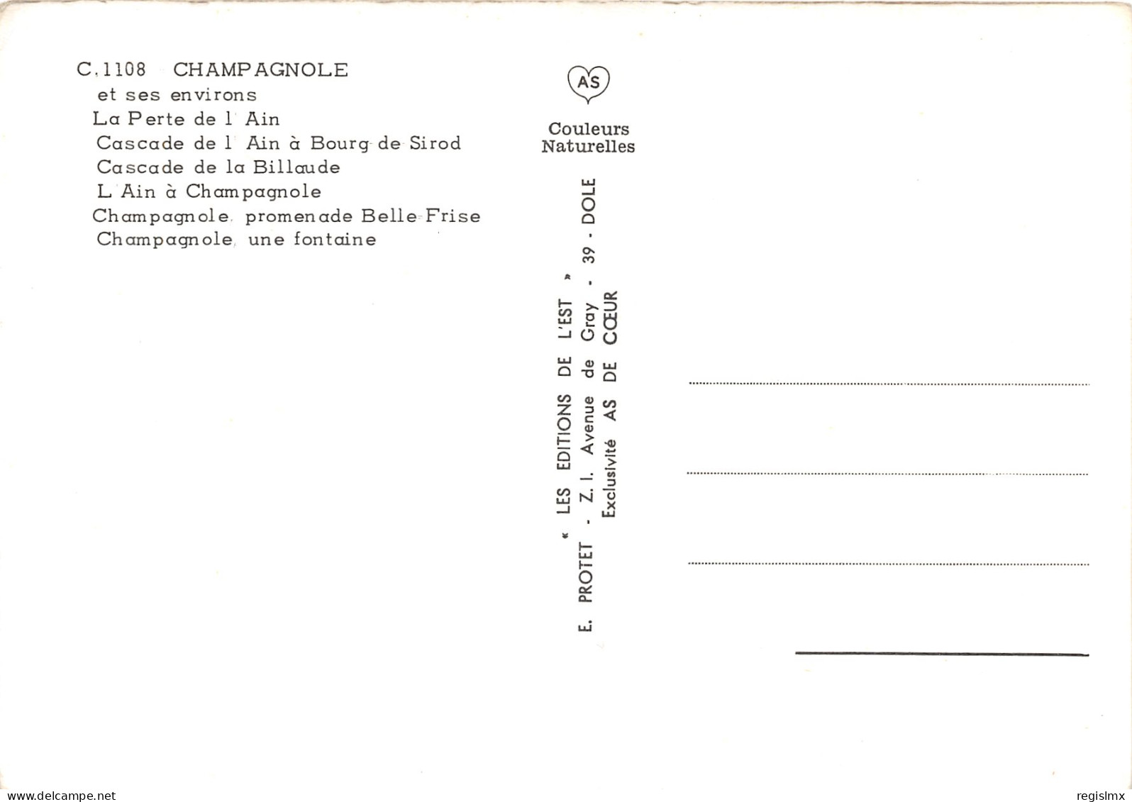 39-CHAMPAGNOLE-N°1034-E/0277 - Champagnole