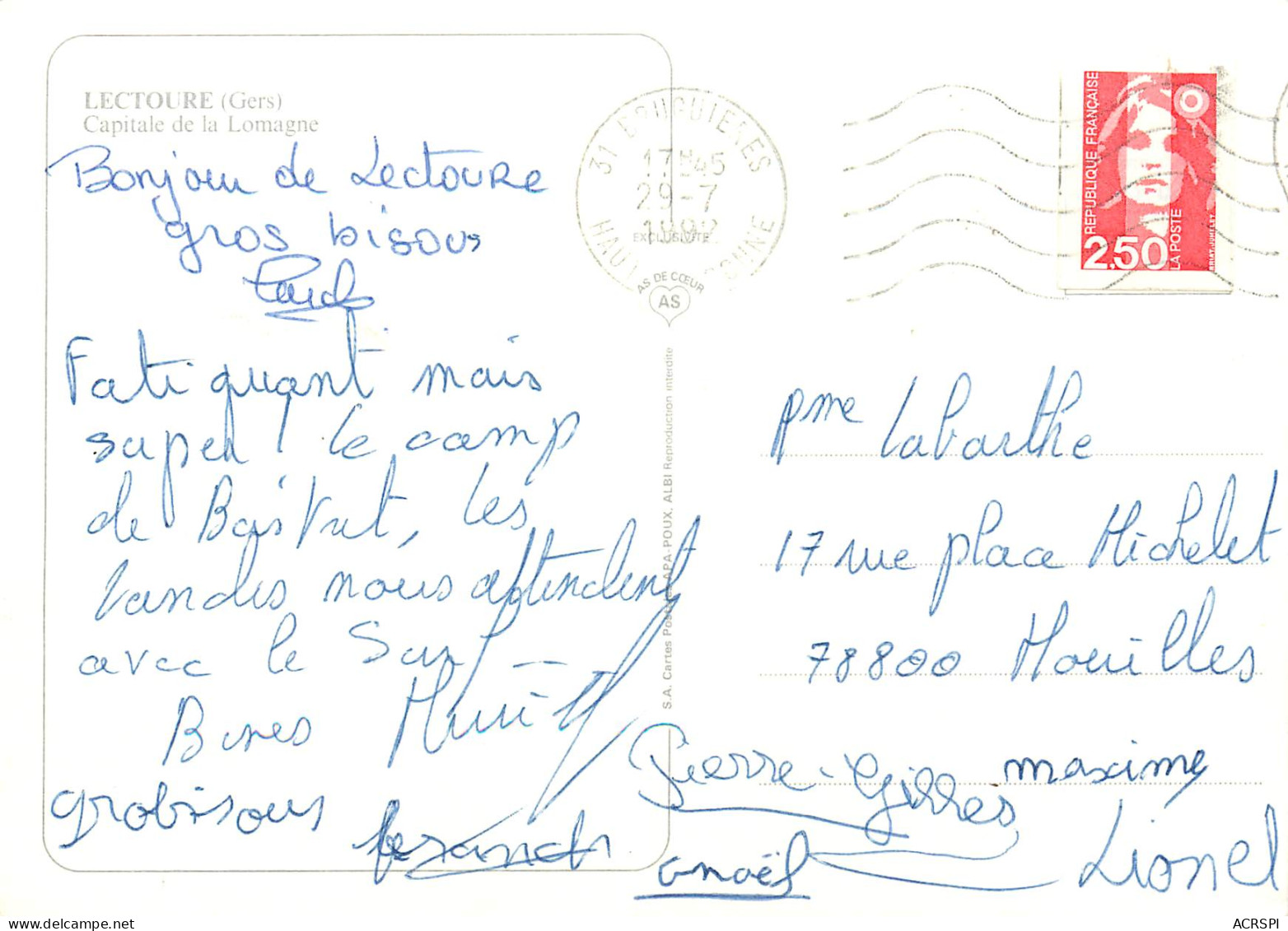 LECTOURE  Capitale De La Lomagne  40 (scan Recto-verso)MA2285Ter - Lectoure