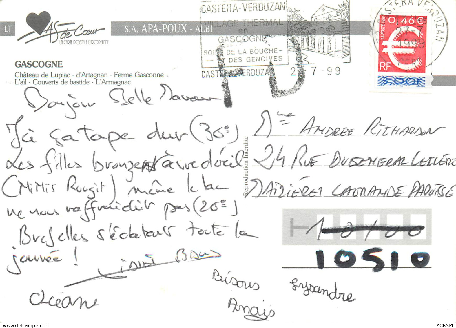 32 Gers Gascogne Armagnac Lupiac L'ail  51 (scan Recto-verso)MA2285Ter - Vic-Fezensac