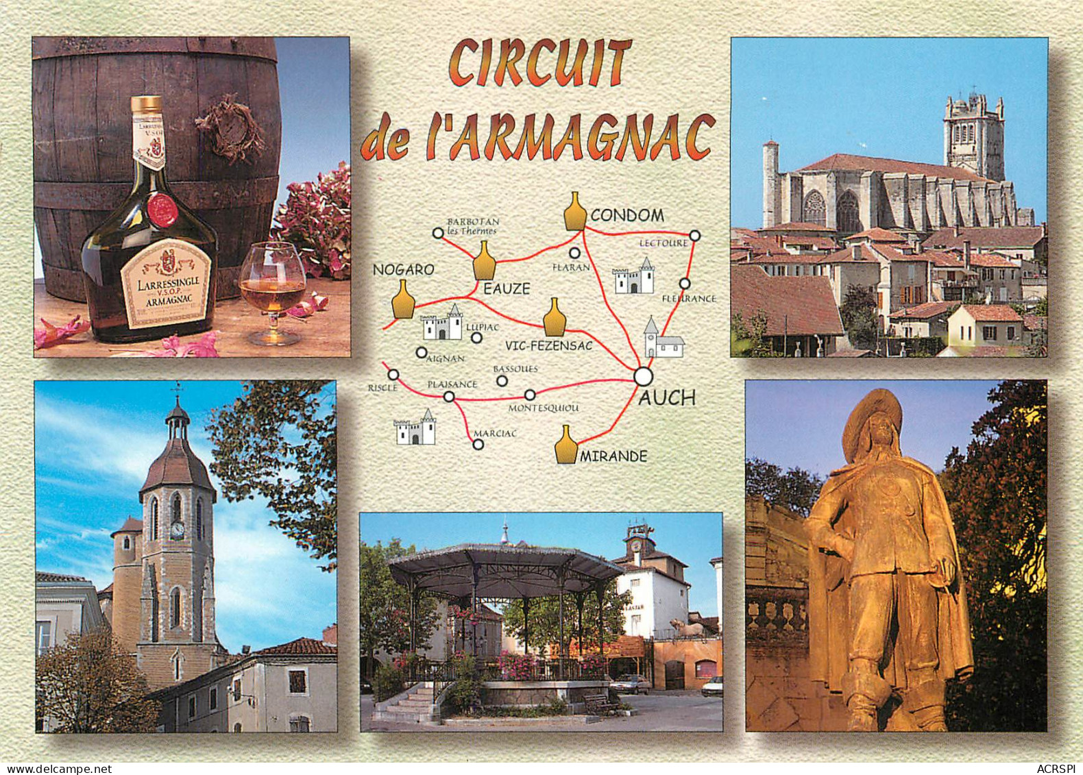 32 Gers Gascogne Le Circuit De L' Armagnac Auch Nogaro  Condom  56 (scan Recto-verso)MA2285Ter - Vic-Fezensac