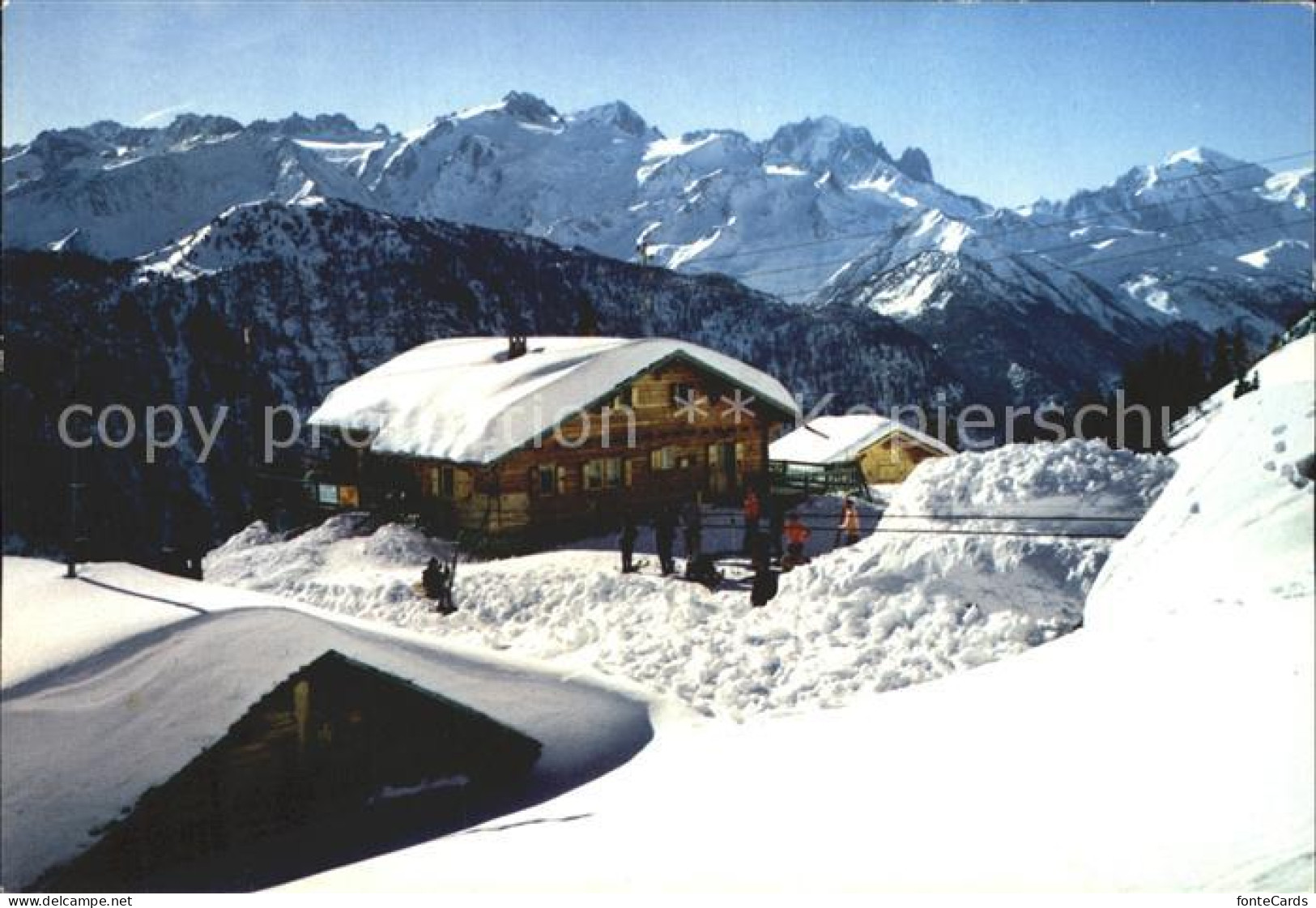 12247804 Les Marecottes Le Restaurant De La Creusaz Massif Du Trient Et Mt Blanc - Other & Unclassified