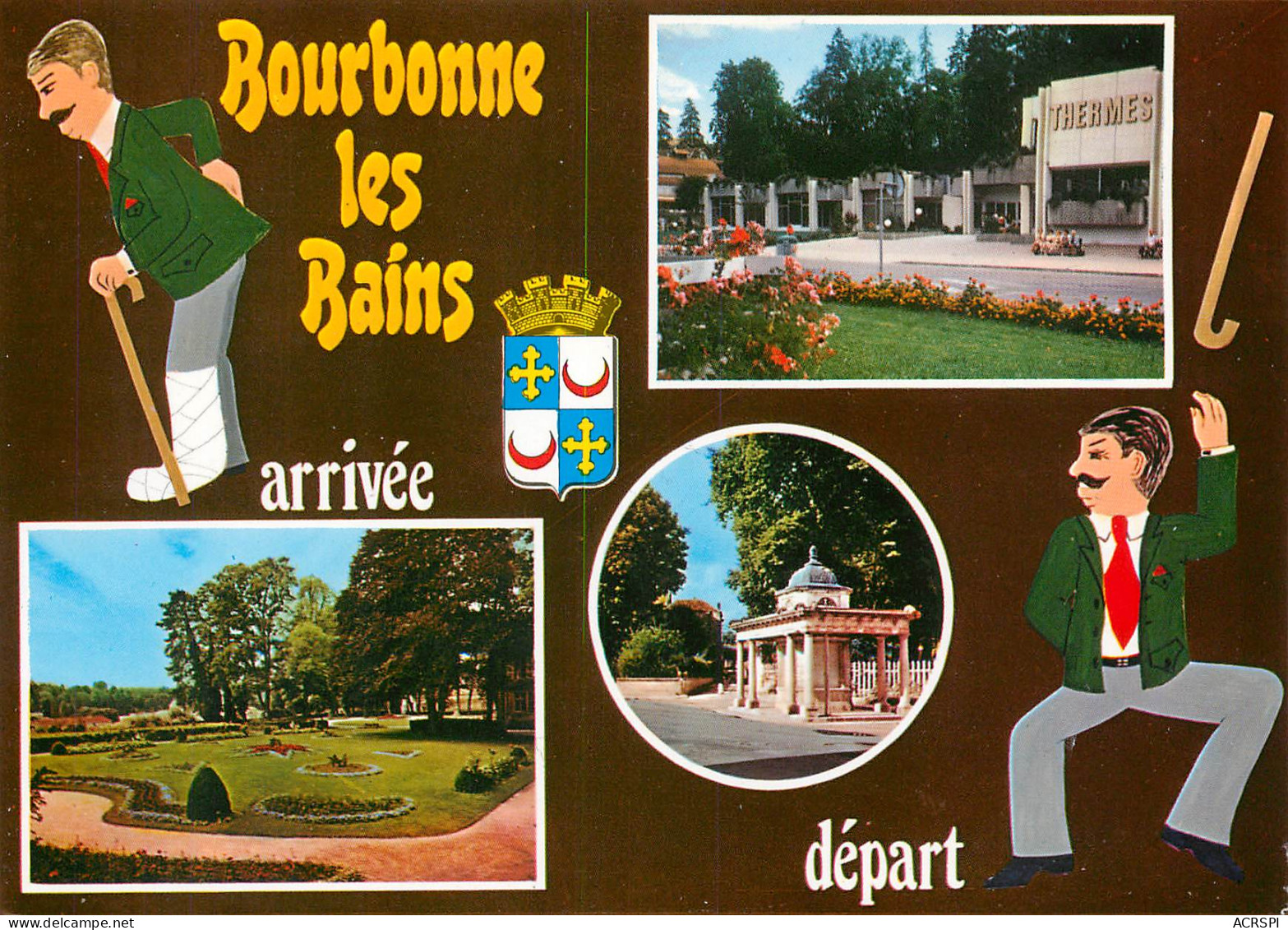 BOURBONNE LES BAINS  Arrivée Et Départ  12 (scan Recto-verso)MA2286 - Bourbonne Les Bains
