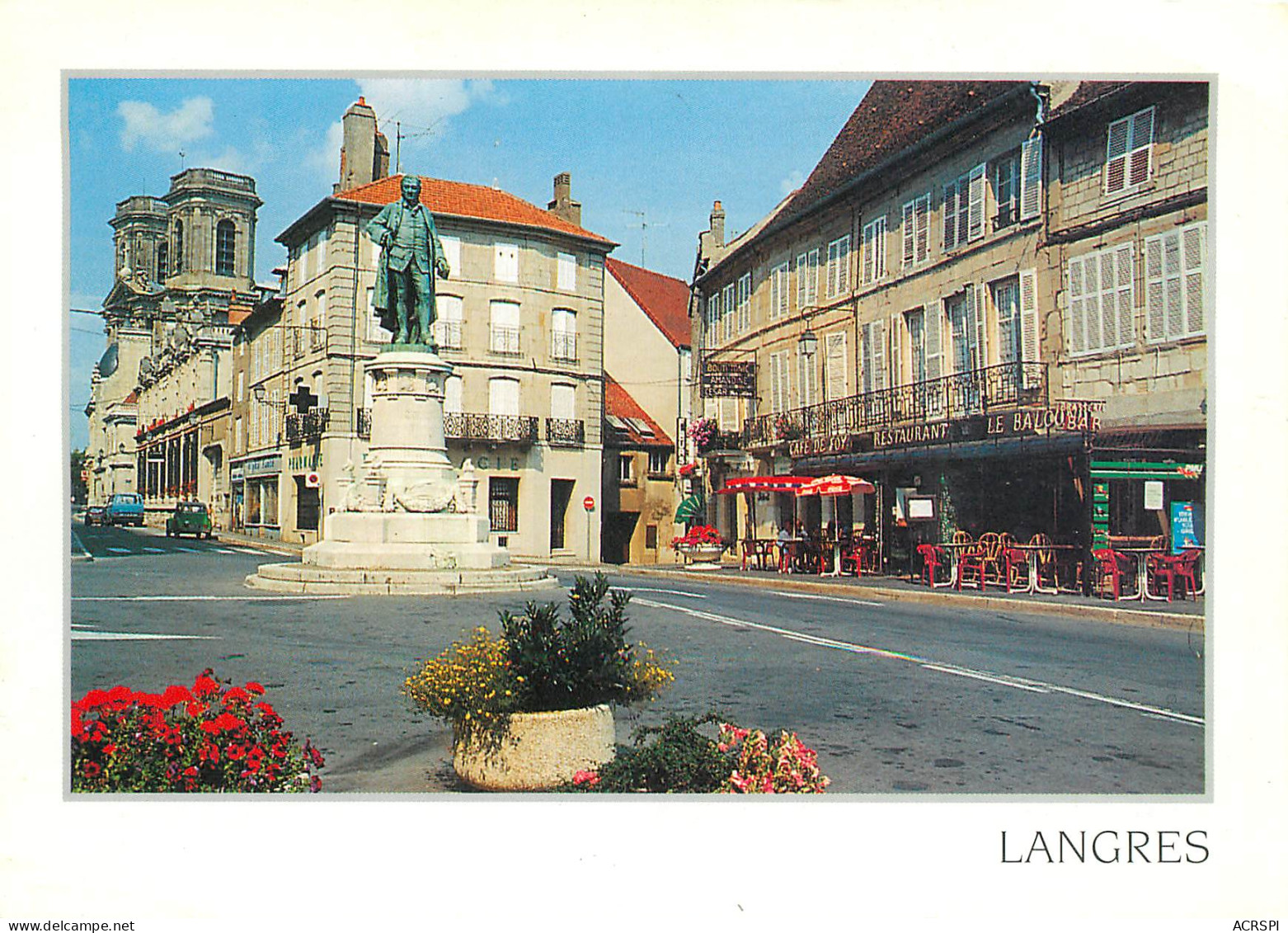 LANGRES  Bar De Foy Et Restaurant Le Balcon  35 (scan Recto-verso)MA2286 - Langres