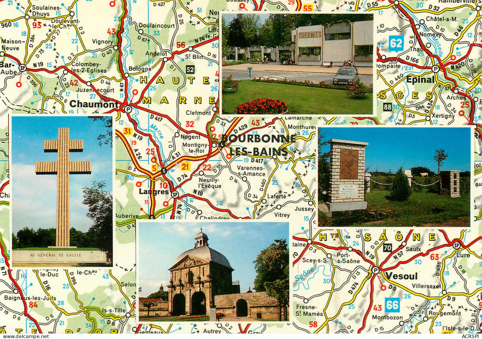 BOURBONNE LES BAINS Carte Map  33 (scan Recto-verso)MA2286Bis - Bourbonne Les Bains