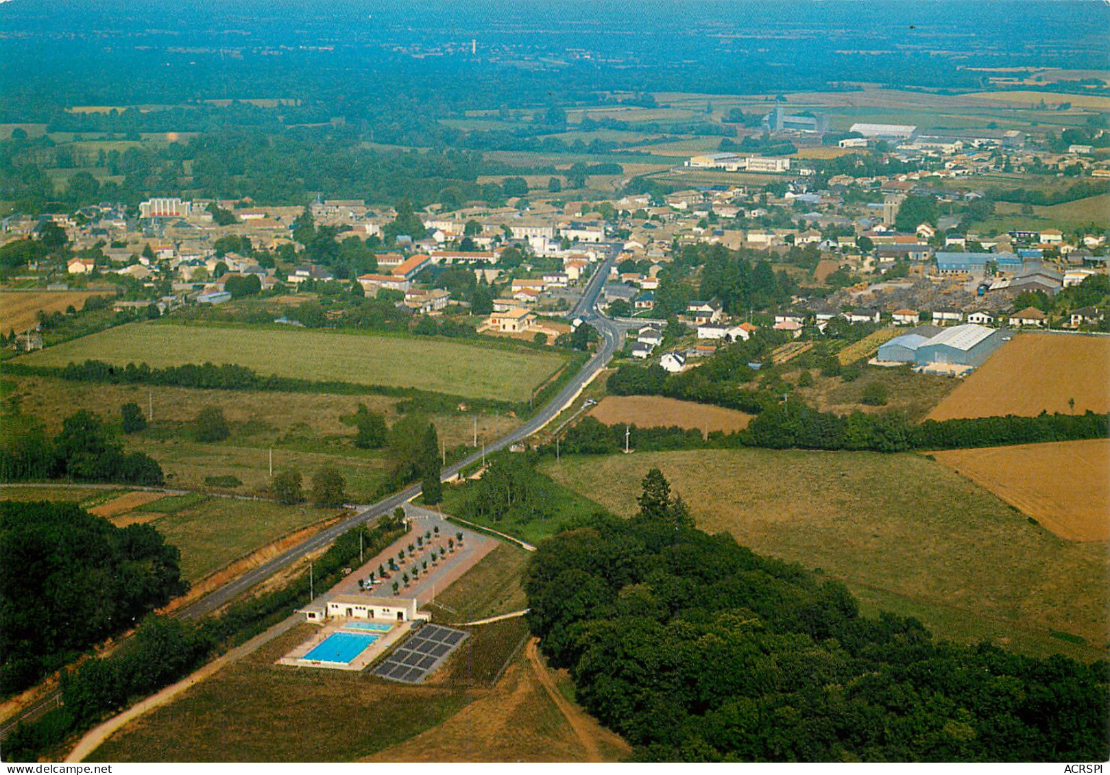 SAUZE VAUSSAIS Vue Générale Et La Piscine  9 (scan Recto-verso)MA2286Ter - Sauze Vaussais