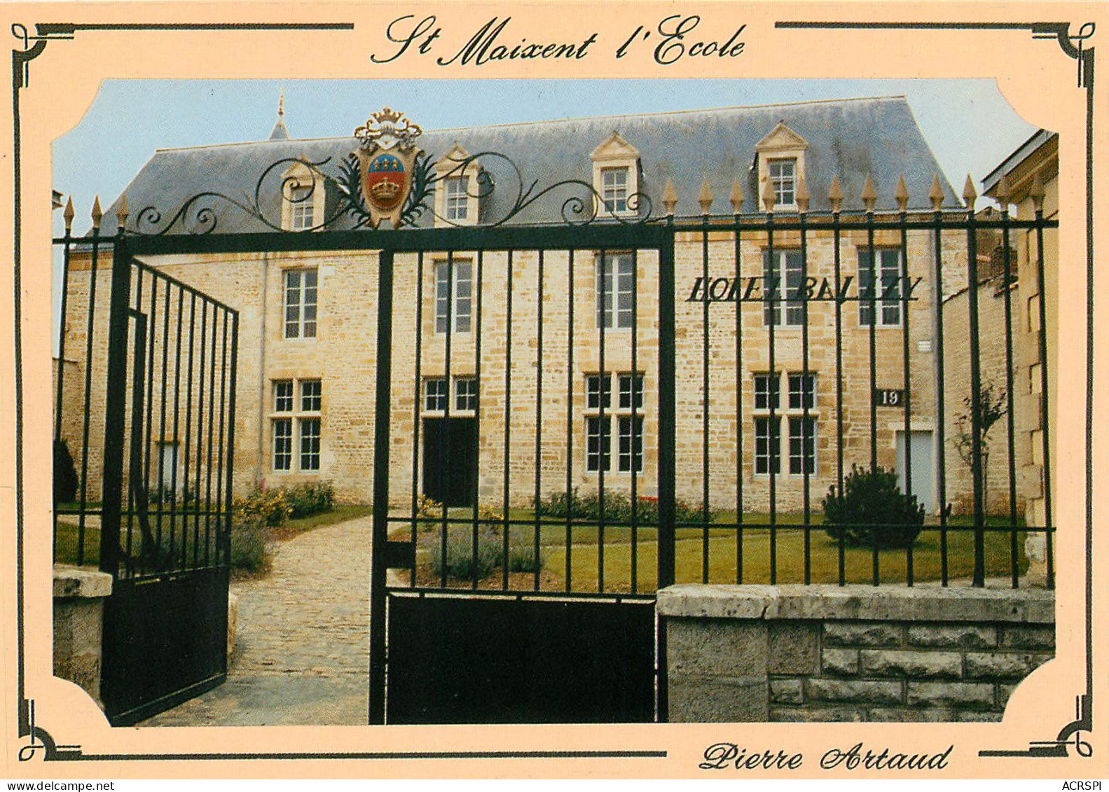 SAINT MAIXENT  L' ECOLE  Hotel Balizy  14 (scan Recto-verso)MA2286Ter - Saint Maixent L'Ecole
