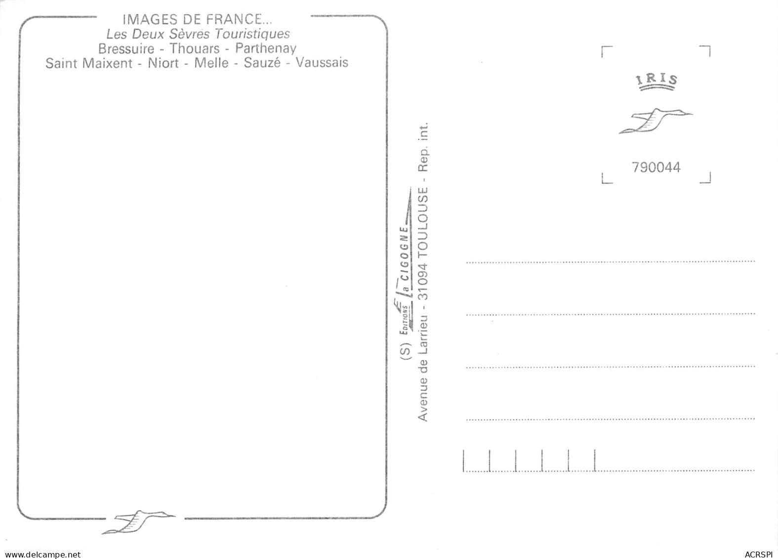 Sites Des DEUX SEVRES Niort Saint Maixent Thouars  31 (scan Recto-verso)MA2286Ter - Niort