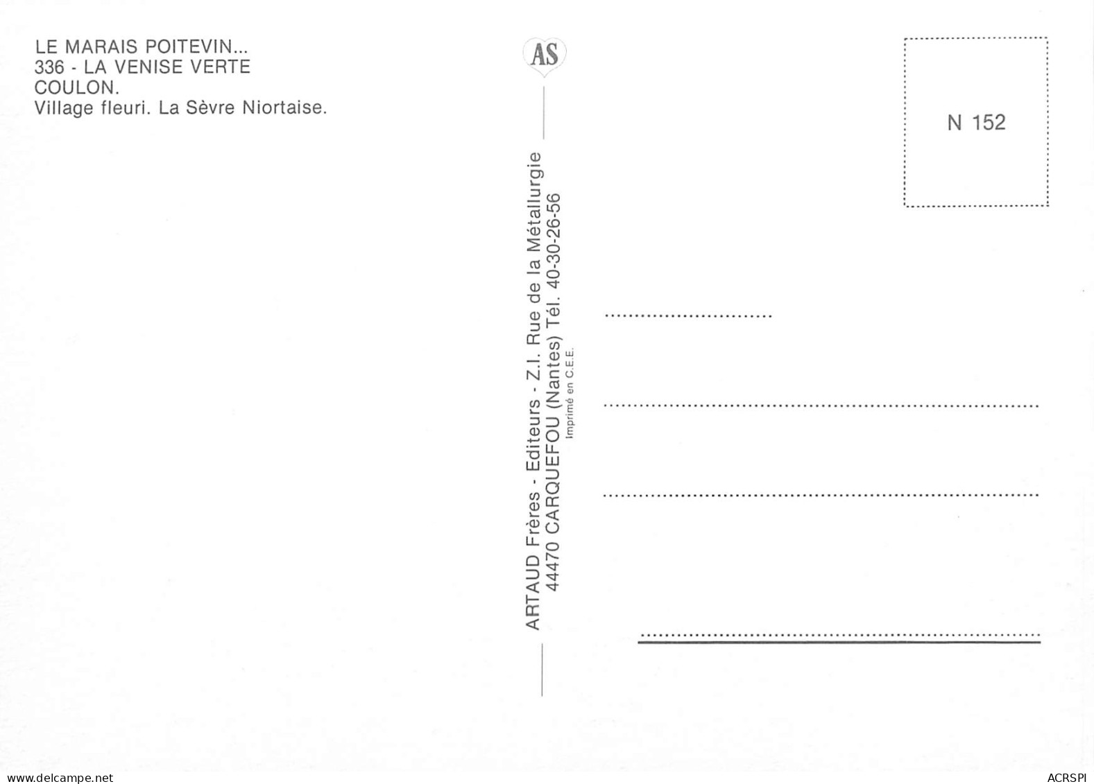 COULON Sevre Niortaise DEUX SEVRES 79   Marais Poitevin   39 (scan Recto-verso)MA2286Ter - Niort