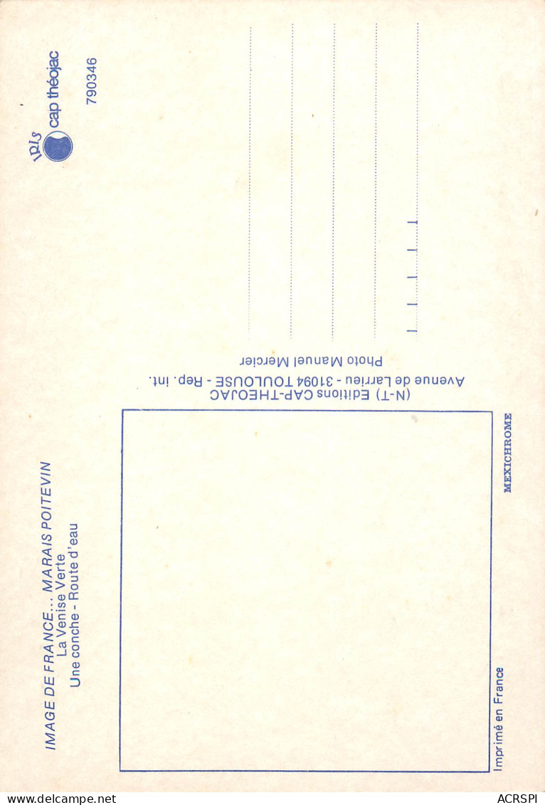 Route D'eau Une Conche  Arcais  DEUX SEVRES 79 Marais Poitevin Venise Verte  61 (scan Recto-verso)MA2286Ter - Niort