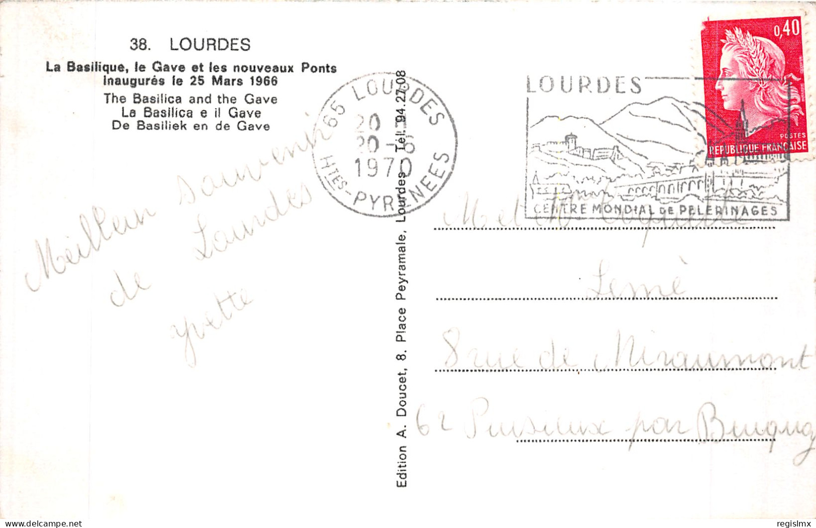 65-LOURDES-N°T1041-B/0329 - Lourdes