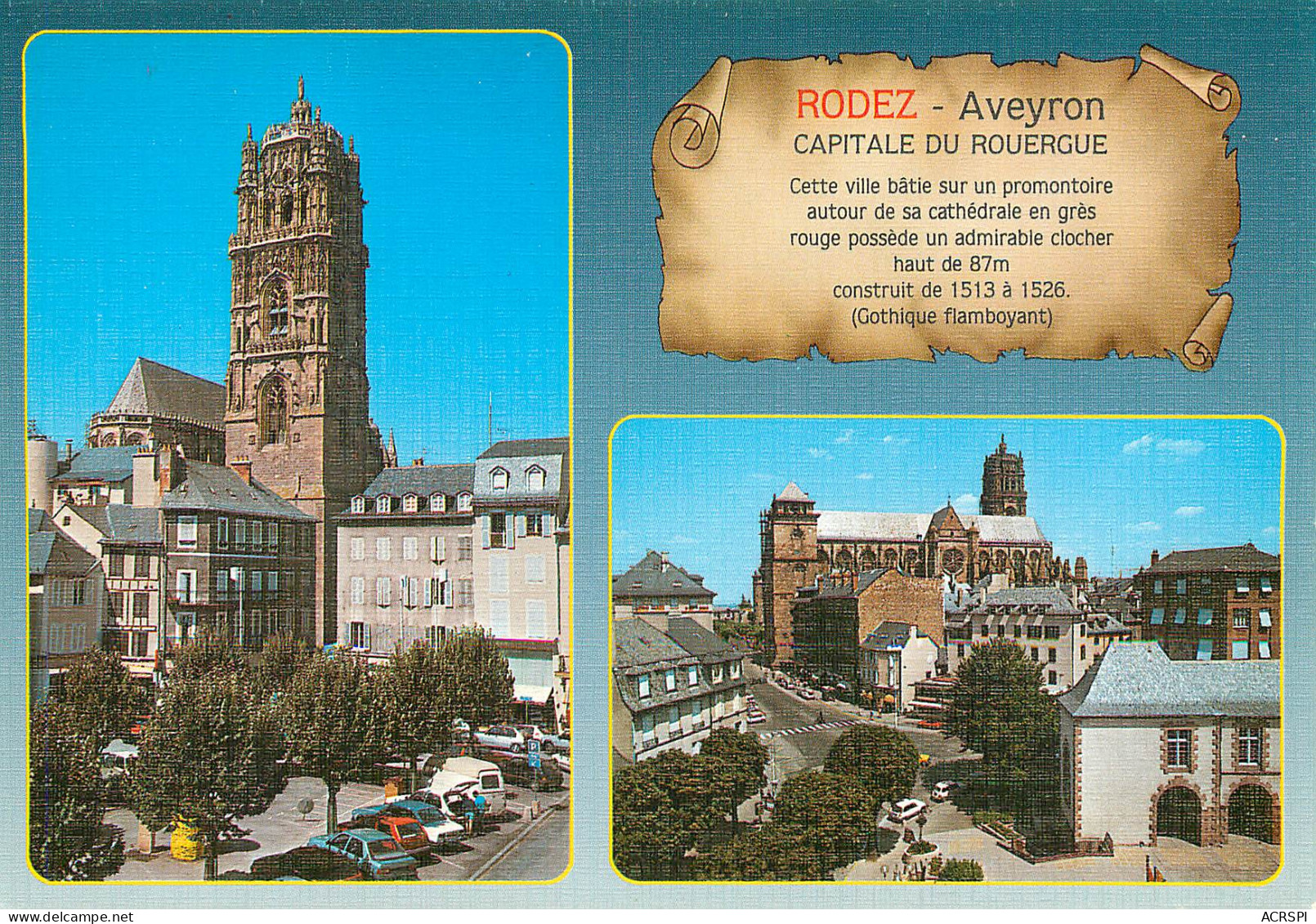 RODEZ   Multivue Capitale Du Rouergue  28 (scan Recto-verso)MA2287 - Rodez