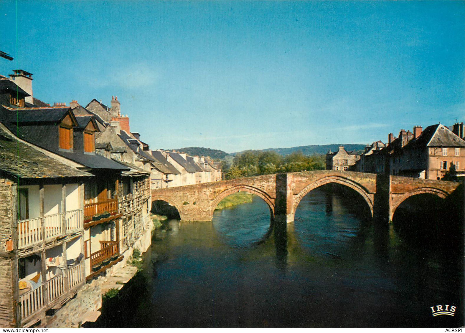 ESPALION   Pont Rouge  Au Bord Du Lot Et Vieilles Maisons  7 (scan Recto-verso)MA2287Bis - Espalion