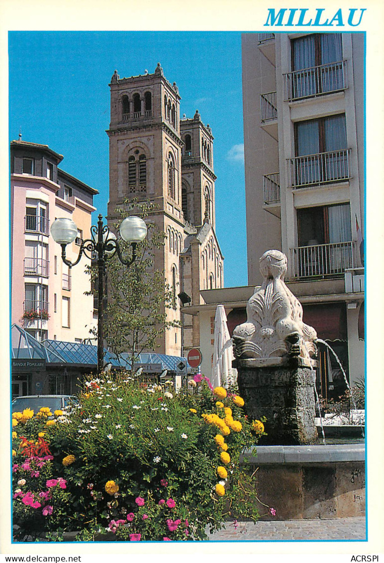 MILLAU  église Et Fontaine  25 (scan Recto-verso)MA2287Bis - Millau