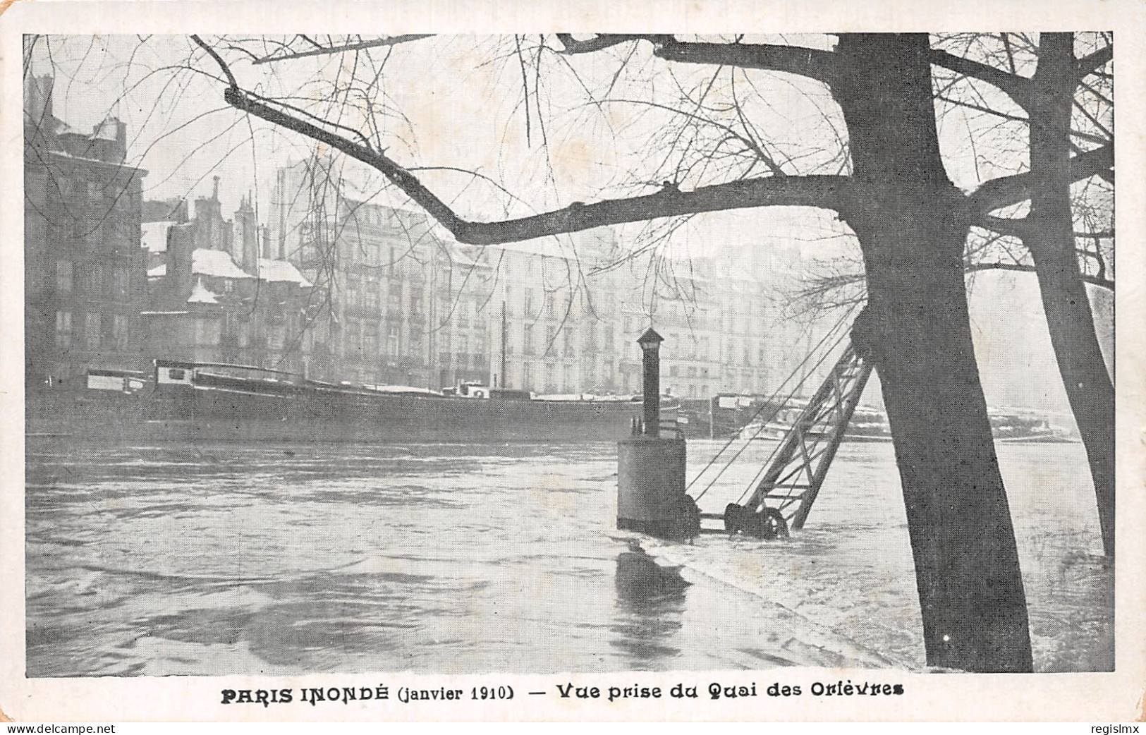 75-PARIS INONDE QUAI DES ORFEVRE-N°T1041-B/0021 - Überschwemmung 1910