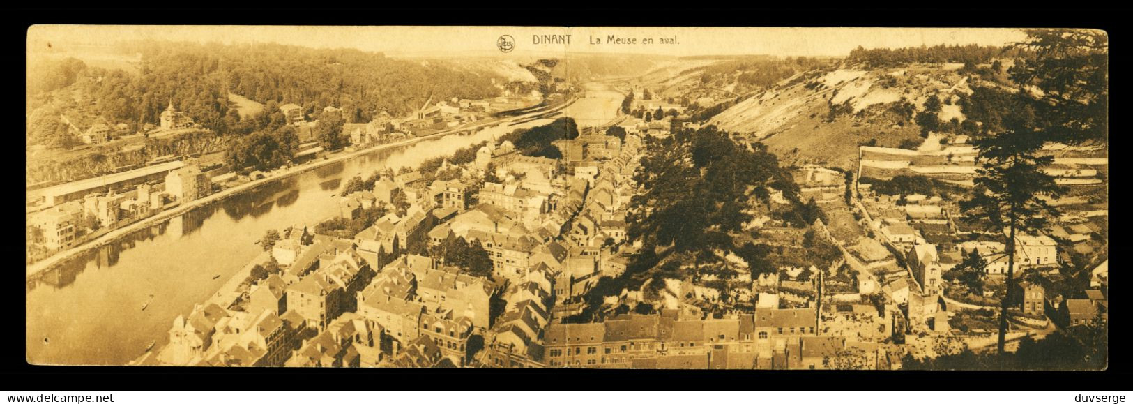 Belgique Dinant Vue Aerienne Carte Double - Dinant