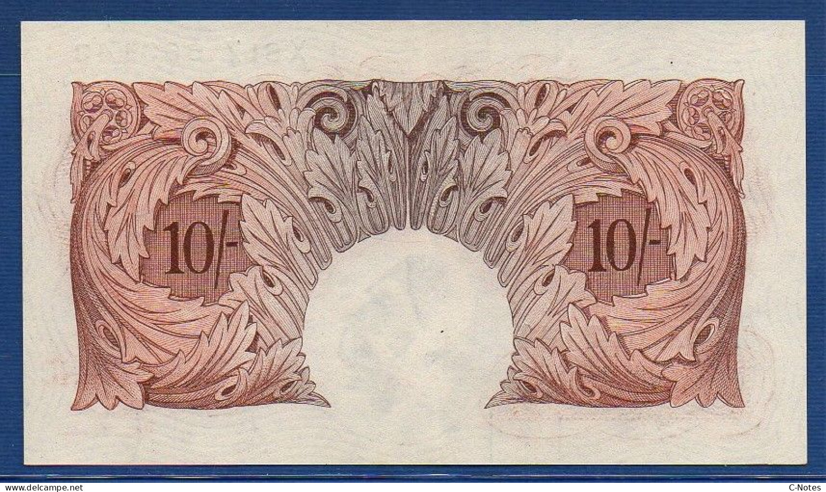 GREAT BRITAIN - P.368b – 10 Shillings ND (1950) AUNC,  S/n X81Z 663143 - 10 Schilling
