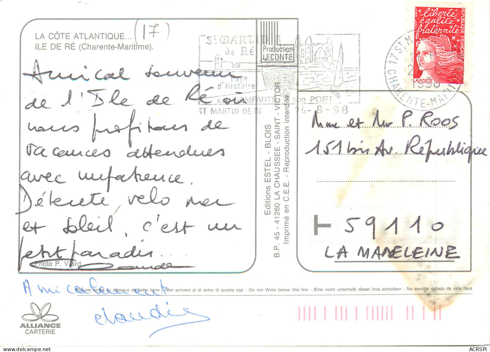 ILE DE Ré  Multivue   36 (scan Recto-verso)MA2288 - Ile De Ré